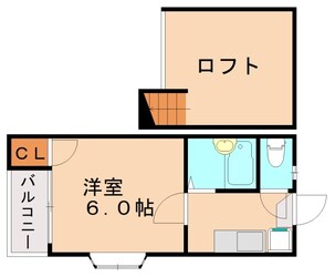 大橋駅 徒歩18分 2階の物件間取画像